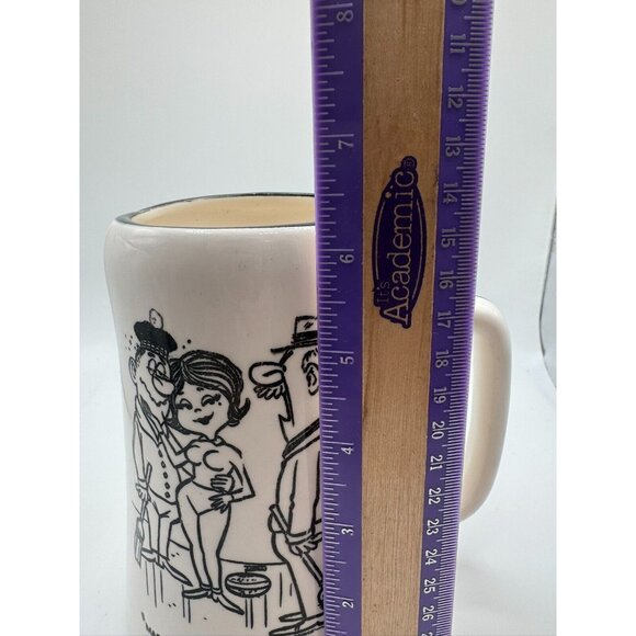 Curling Capers by Banks Beer Stein Beer Mug Beer Tankard Ceramic Cartoon Novelty - Picture 3 of 8